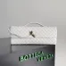 10Bottega Veneta Leather Clutch with Knot Closure #A45659