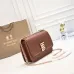 12Burberry Leather Shoulder Bag with Chain Strap #A45669