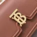 16Burberry Leather Shoulder Bag with Chain Strap #A45669