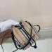 6Burberry Phoebe Heritage Stripe Bucket Bag Archive Beige #A50418
