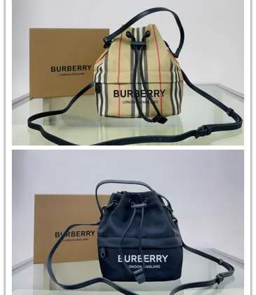 Burberry Phoebe Heritage Stripe Bucket Bag Archive Beige #A50418