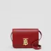 1Burberry TB Leather Shoulder Bag - Burgundy Shoulder Bags #A51002