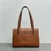 16CELINE Grained Leather Medium 16 Shoulder Bag #A49258