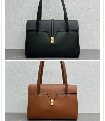 CELINE Grained Leather Medium 16 Shoulder Bag #A49258