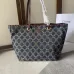 9CELINE Macadam Tote Bags Denim leather blue #A49269