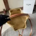 8CLARA CELINE CLASSIC PANIER IN RAFFIA AND CALFSKIN #A49281
