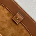 7Celine Calfskin Leather Small Triomphe Bucket Bag  Brown/White #A49264