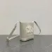 11Celine Calfskin Leather Small Triomphe Bucket Bag  Brown/White #A49264