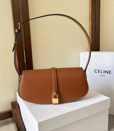 Celine Clutch On Strap Tabou in Triomphe Canvas Calfskin #A49299