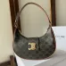 1Celine Dnu Ava Medium Triomphe Coated Canvas &amp; Leather Shoulder Bag #A49275