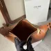 17Celine Heloise Triomphe Canvas &amp; Leather Shoulder Bag Women's #A49261