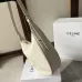 19Celine Heloise Triomphe Canvas &amp; Leather Shoulder Bag Women's #A49261
