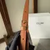 5Celine Heloise Triomphe Canvas &amp; Leather Shoulder Bag Women's #A49261