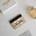 13Celine Leather Card Case with Logo Print #A46199
