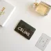 17Celine Leather Card Case with Logo Print #A46199