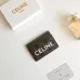18Celine Leather Card Case with Logo Print #A46199