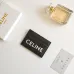 23Celine Leather Card Case with Logo Print #A46199