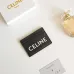 24Celine Leather Card Case with Logo Print #A46199