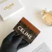 6Celine Leather Card Case with Logo Print #A46199