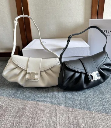 Celine Leather Polly - Neutrals Shoulder Bags, Handbags #A49257