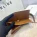 13Celine Leather Wallet with Triomphe Closure #A46200