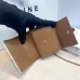 15Celine Leather Wallet with Triomphe Closure #A46200