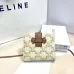 19Celine Leather Wallet with Triomphe Closure #A46200