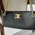 14Celine NEWSPAPER CHAIN BAG TRIOMPHE SOFT in SUPPLE CALFSKIN #A49277