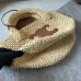 4Celine SMALL CABAS THAIS IN RAFFIA AND CALFSKIN  #A49276