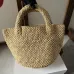 6Celine SMALL CABAS THAIS IN RAFFIA AND CALFSKIN  #A49276