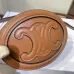 5Celine Smooth Calfskin Cuir Small Triomphe Oval Crossbody Purse Tan #A49272