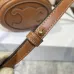 6Celine Smooth Calfskin Cuir Small Triomphe Oval Crossbody Purse Tan #A49272