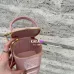 11Celine Smooth Calfskin Cuir Triomphe Mini Vanity Case Tan #A49273