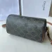 5Celine Triomphe Canvas Calfskin Small Boston Bag #A49297