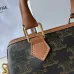 7Celine Triomphe Canvas Calfskin Small Boston Bag #A49297