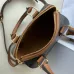 9Celine Triomphe Canvas Calfskin Small Boston Bag #A49297
