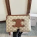 16SMALL POUCH WITH STRAP IN TRIOMPHE CANVAS WITH CELINE PRINT #A49263