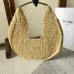9vCELINE CLASSIC PANIER HOBO BAG IN RAFFIA AND CALFSKIN #A49278
