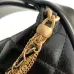 8Half-moon chain bag, retro elegant diamond pattern bag