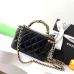 22CHANEL CC GHW Vanity Case 2 Way Shoulder Bag #A49145