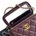 8CHANEL CC GHW Vanity Case 2 Way Shoulder Bag #A49145