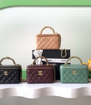 CHANEL CC GHW Vanity Case 2 Way Shoulder Bag #A49145