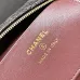 9CHANEL Calfskin Hobo Bag Shoulder Bag Crossbody #A49790