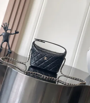 CHANEL Calfskin Hobo Bag Shoulder Bag Crossbody #A49790