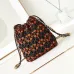7CHANEL Calfskin Macrame Mini Chanel 22 Black Light Brown #A49182