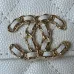 4CHANEL Caviar Quilted Chain Top Handle With Chain White/Black #A49146