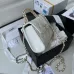 6CHANEL Caviar Quilted Chain Top Handle With Chain White/Black #A49146