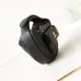 12CHANEL Caviar Quilted Polly Pocket Pouch Hobo Black/White #A49188