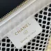 9CHANEL Clutch with chain - Mesh, shiny lambskin &amp; gold-tone metal #A49785