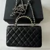 4CHANEL Lambskin Quilted Crystal Top Handle Clutch #A50415